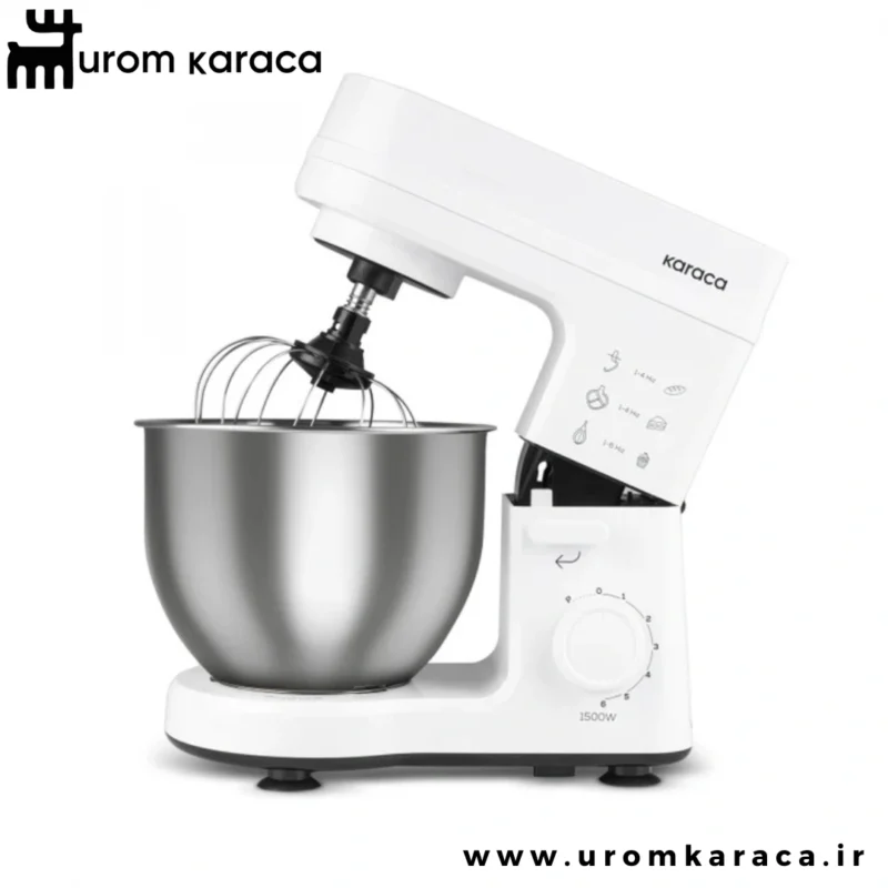 همزن کاسه دار کاراجا Maestrochef Stella سفید 1500 وات