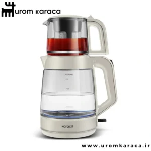 چایساز شیشه ای کاراجا Glass Tea کرم