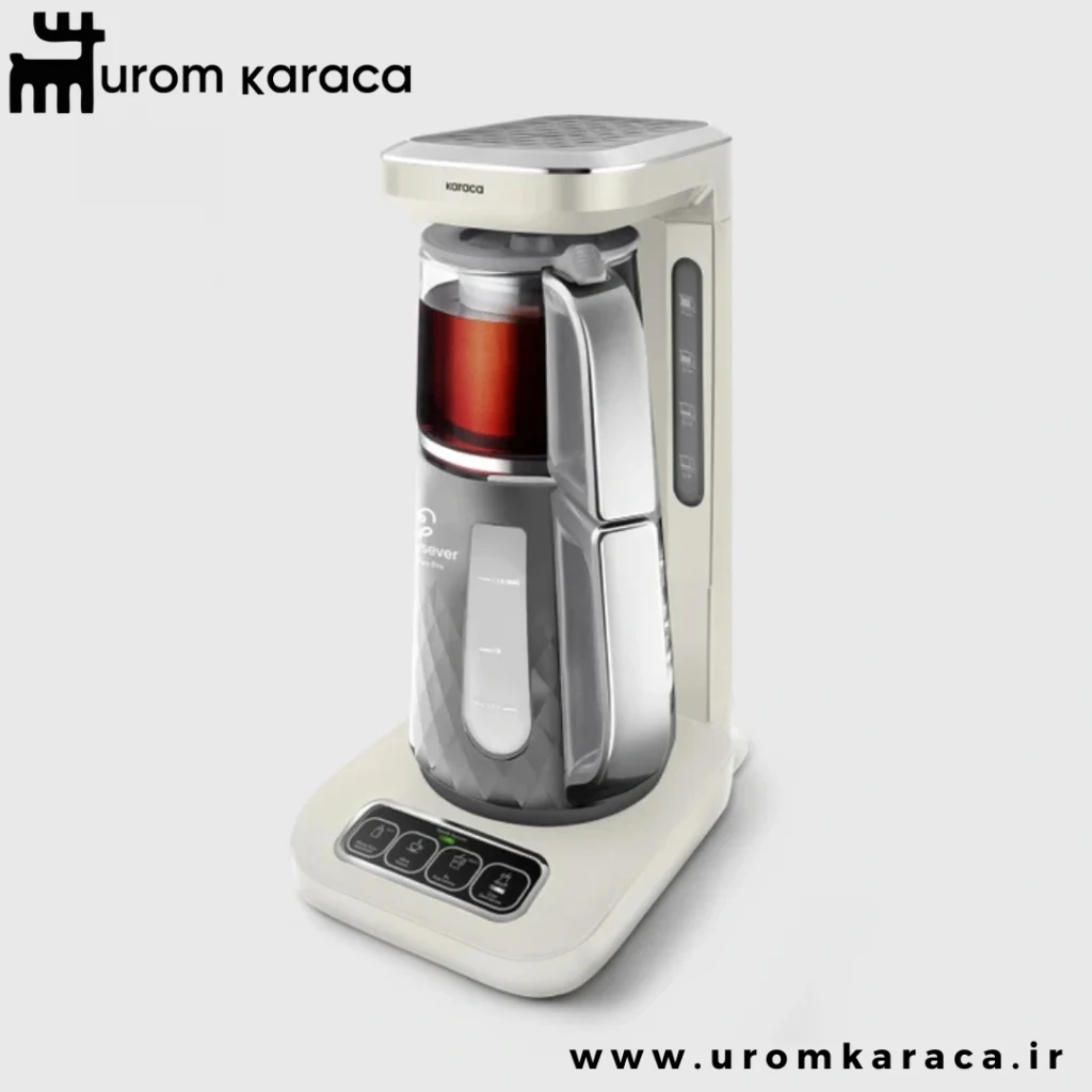 چایساز و قهوه ساز سخنگو کاراجا Caysever Robotea Pro Quartz کرم روشن
