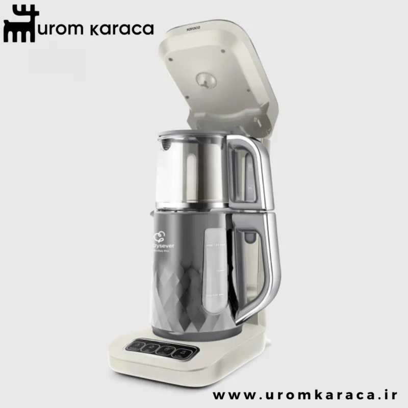 چایساز و قهوه ساز سخنگو کاراجا Caysever Robotea Pro Quartz کرم روشن