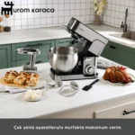 چرخ گوشت و همزن کاراجا Inoxchef Pro نقره ای ۷ لیتر - Image 5