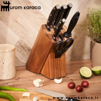 سرویس چاقو 8 پارچه امسان Naturel