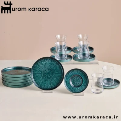 سرویس پذیرایی کیک و چای کاراجا Teo سبز