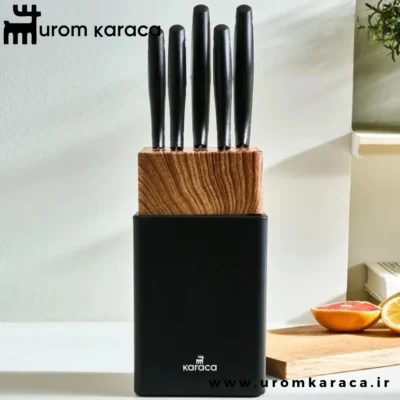 سرویس چاقو 6 پارچه کاراجا Mastercut مشکی