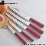 سرویس چاقو 6 پارچه کاراجا Viego قرمز