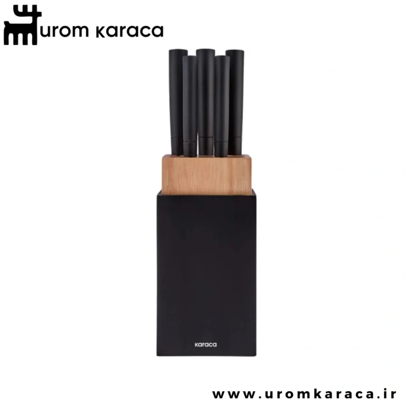 سرویس چاقو 6 پارچه کاراجا Viego مشکی