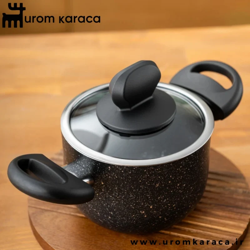 سرویس قابلمه کوچک 4 پارچه گرانیت امسان Vega مشکی
