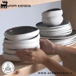 سرویس غذاخوری 59 پارچه 12 نفره کاراجا Streamline New Galactic سفید