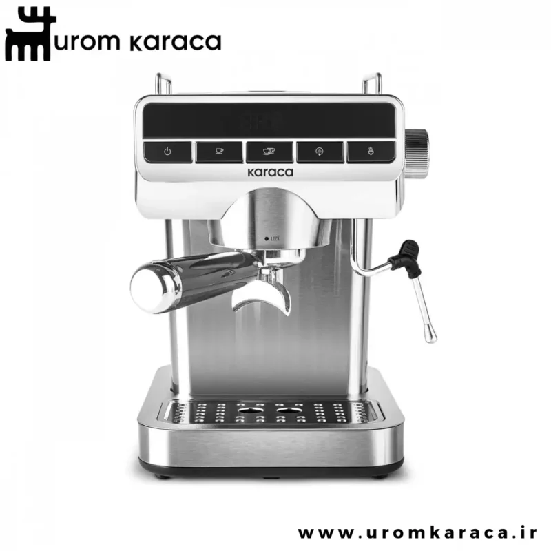 اسپرسو ساز با فوم ساز شیر 20 بار کاراجا Coffee Art 1362 نقره ای - Image 1