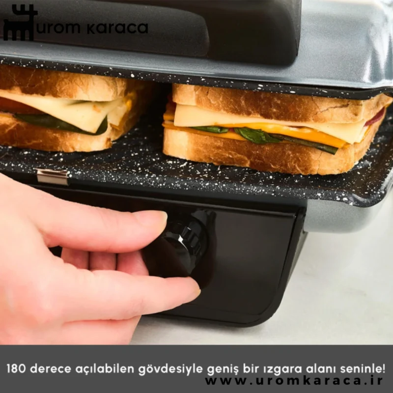 ساندویچ ساز و گریل کاراجا Crust Grill خاکستری