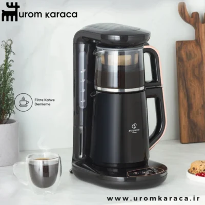 چایساز و قهوه ساز سخنگو کاراجا Robotea 3 in 1 مشکی رزگلد