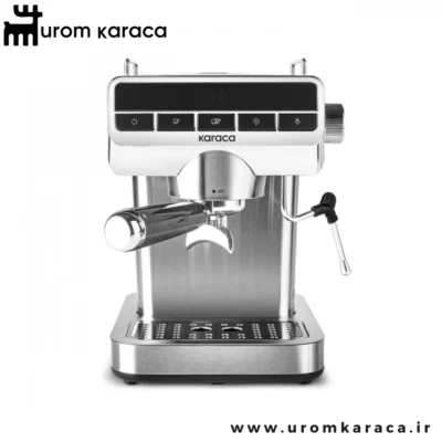اسپرسو ساز با فوم ساز شیر 20 بار کاراجا Coffee Art 1362 نقره ای