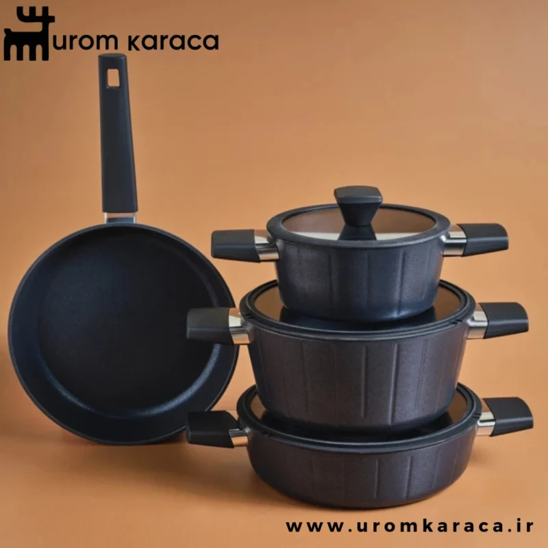 سرویس قابلمه 7 پارچه کاراجا بیو دایموند Regnum مشکی