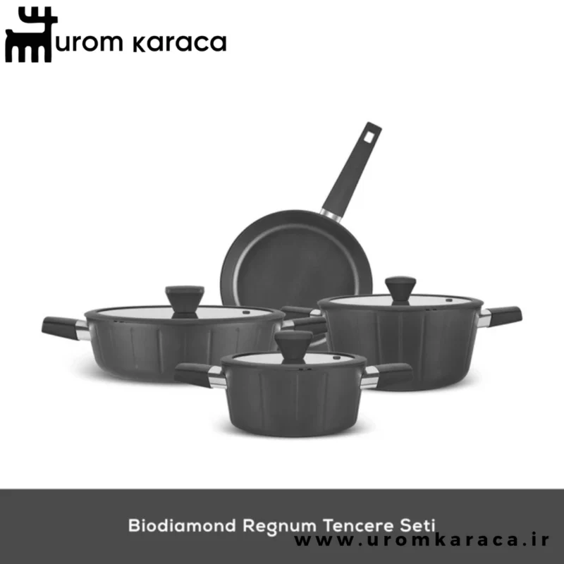 سرویس قابلمه 7 پارچه کاراجا بیو دایموند Regnum مشکی