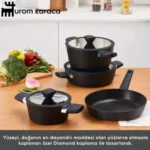 سرویس قابلمه 7 پارچه کاراجا بیو دایموند Regnum مشکی