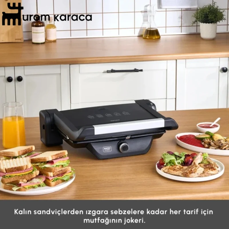 ساندویچ ساز و گریل کاراجا Gastro Classic مشکی مات