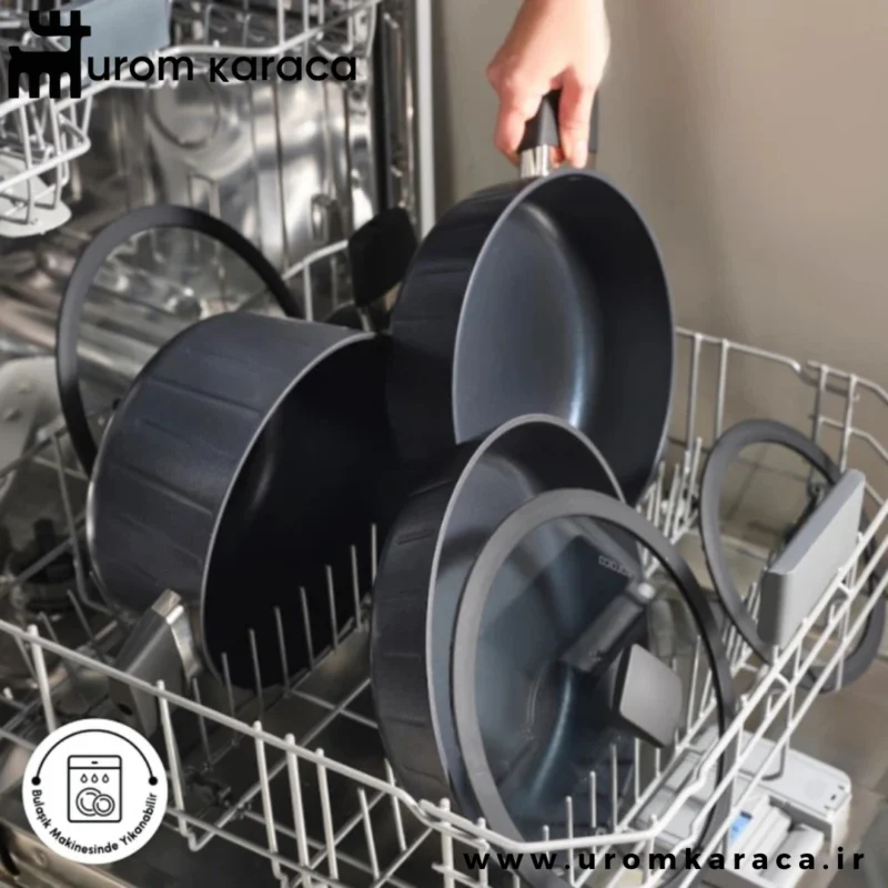 سرویس قابلمه 7 پارچه کاراجا بیو دایموند Regnum مشکی