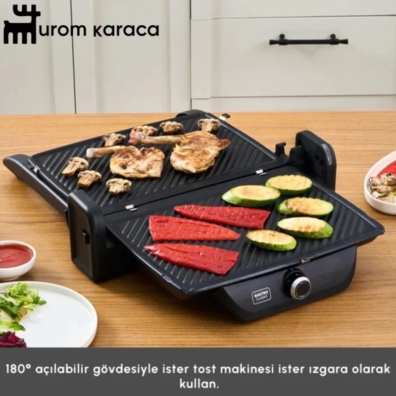 ساندویچ ساز و گریل کاراجا Gastro Classic مشکی مات