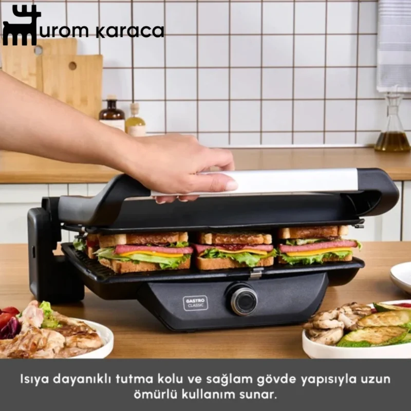 ساندویچ ساز و گریل کاراجا Gastro Classic مشکی مات