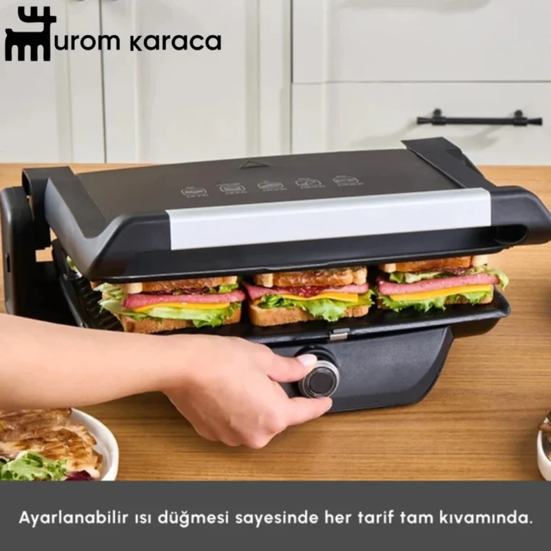 ساندویچ ساز و گریل کاراجا Gastro Classic مشکی مات