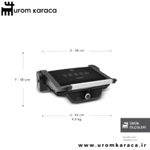 ساندویچ ساز و گریل کاراجا Gastro Classic مشکی مات
