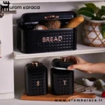 ظرف نان و نگهدارنده کاراجا Elmas الماس مشکی - Image 7
