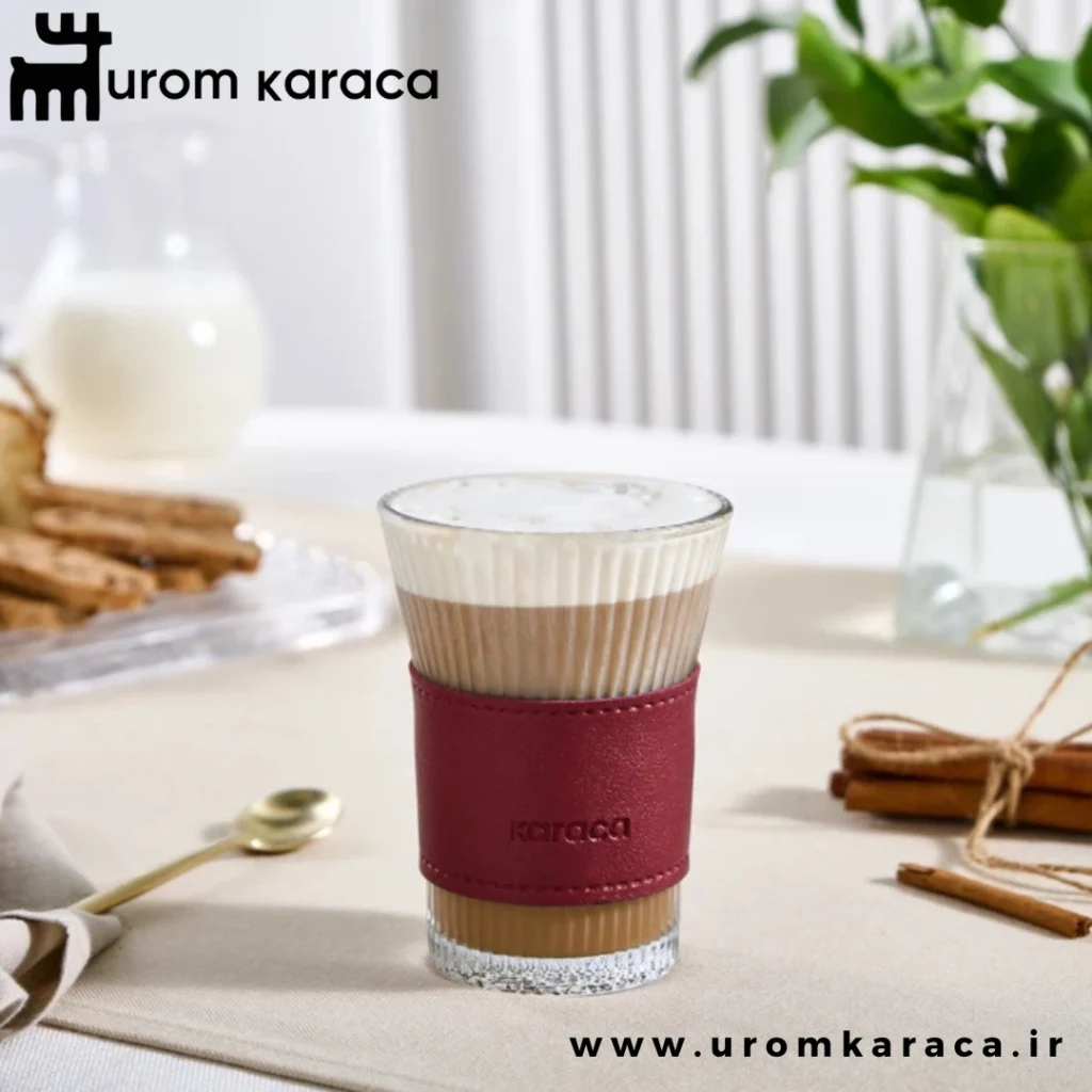 لیوان کاراجا Leather Cool Touch حجم 210 میلی قرمز