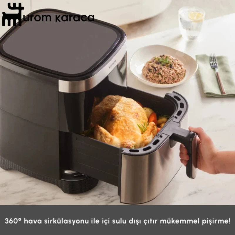 هواپز و سرخ کن هوشمند کاراجا Gourmet 9L نقره ای