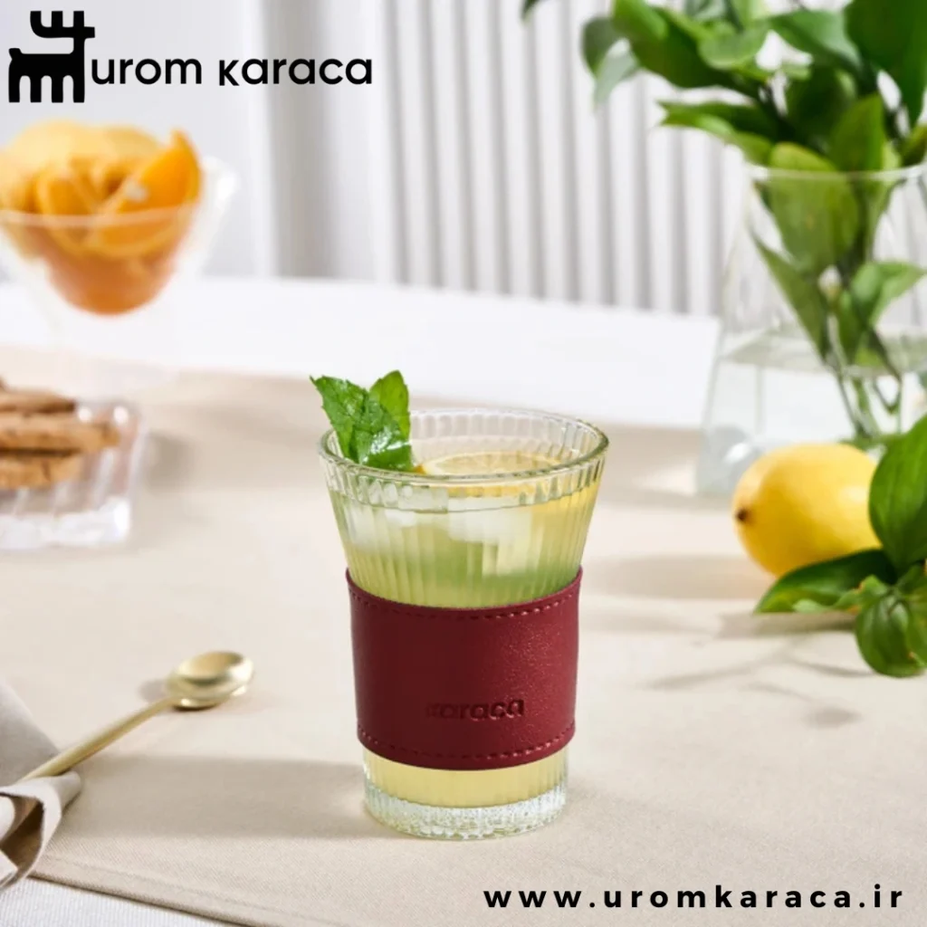 لیوان کاراجا Leather Cool Touch حجم 210 میلی قرمز