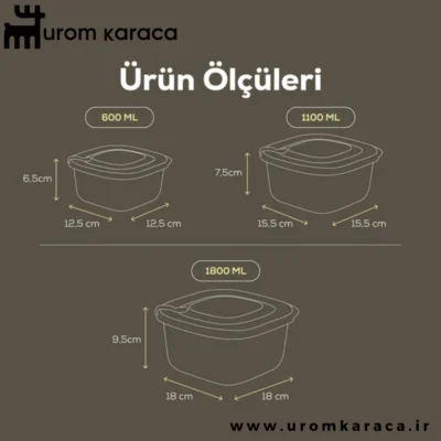 ظرف نگهدارنده 6 عددی Vienev وینف بژ