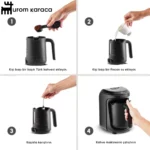 قهوه ساز ترک کاراجا Hatır Hups Aroma مشکی براق