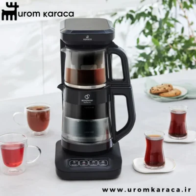 چایساز و قهوه ساز سخنگو کاراجا Caysever Robotea Pro 4 in 1 مشکی براق