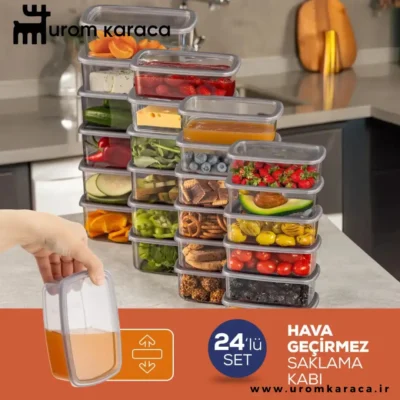 ظرف نگهدارنده 24 عددی Vienev وینف خاکستری
