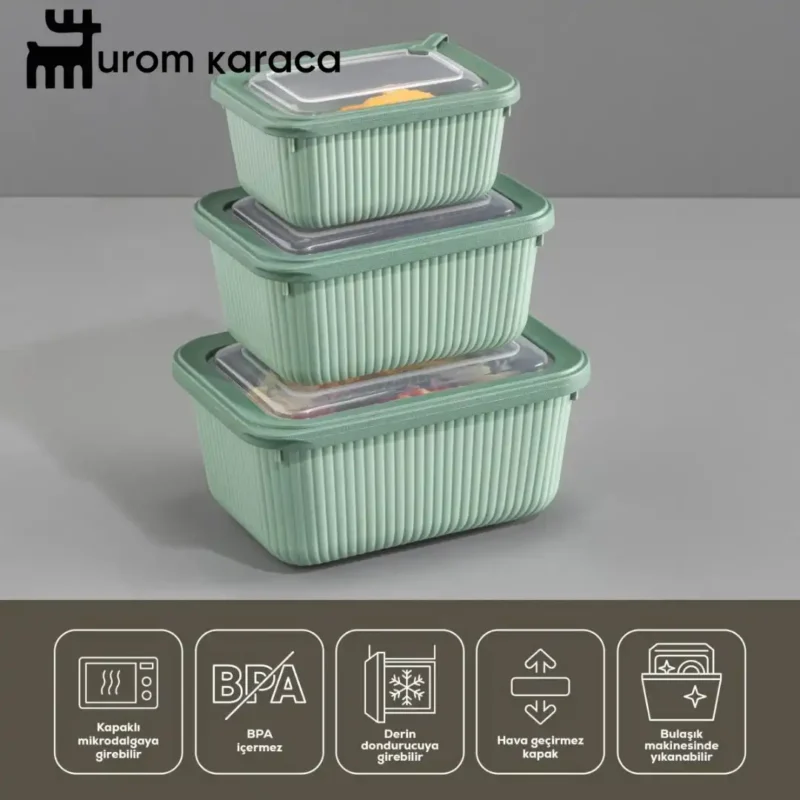 ظرف نگهدارنده 6 عددی Vienev وینف سبز - Image 4