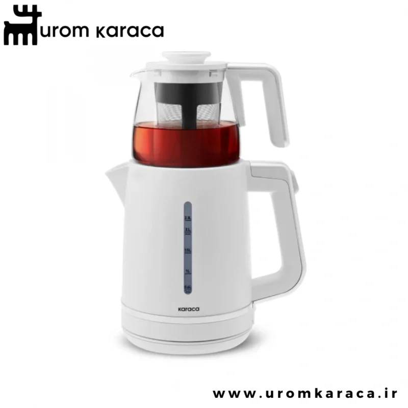 دستگاه چای ساز کاراچا مدل Grande XL سفید مرواریدی