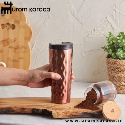 فلاسک استیل مسی الماسی کاراجا ۳۵۰ میلی‌لیتری