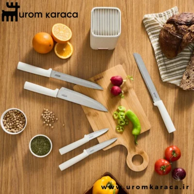 سرویس چاقوی 6 تکه Karaca Massimo Line مدل کرم