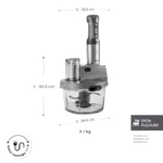 ربات آشپزخانه کاراجا Mastermaid Prosteel طوسی 2500 وات - Image 2