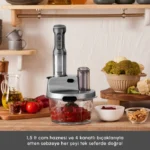 ربات آشپزخانه کاراجا Mastermaid Prosteel طوسی 2500 وات - Image 4
