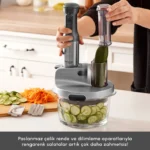 ربات آشپزخانه کاراجا Mastermaid Prosteel طوسی 2500 وات - Image 6
