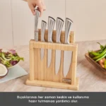 سرویس چاقو و تخته برش 7 پارچه کاراجا Vigor - Image 7