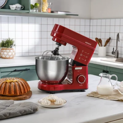 همزن کاسه دار کاراجا Maestrochef Stella قرمز آلبالویی 1500 وات
