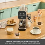 اسپرسوساز دیجیتال با فوم ساز شیر کاراجا MyCaffe باریستا S20 نقره ای - تصویر 6