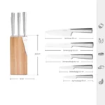 سرویس چاقو 6 پارچه کاراجا Thor New چوبی - Image 2