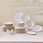 سرویس غذاخوری 53 پارچه ۱۲ نفره کاراجا Siena New Bone طلایی