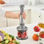 غذاساز سه کاره کاراجا Mastermaid Prosteel طوسی 1000 وات - Image 7