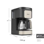 قهوه ساز و چایساز کاراجا جاست کافی Just Coffee Aroma 2 in1 بژ - تصویر 2