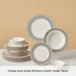 سرویس غذاخوری 24 پارچه ۶ نفره کاراجا Forever Bone Globe - تصویر 3
