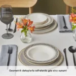 سرویس غذاخوری 24 پارچه ۶ نفره کاراجا Forever Bone Globe - تصویر 4