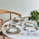 سرویس غذاخوری 56 پارچه 12 نفره کاراجا Leona New Bone